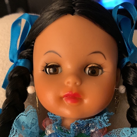 Mexican Tipicas Dolly Jaliscience Folklorico Dancer Doll Vintage - Picture 3 of 14